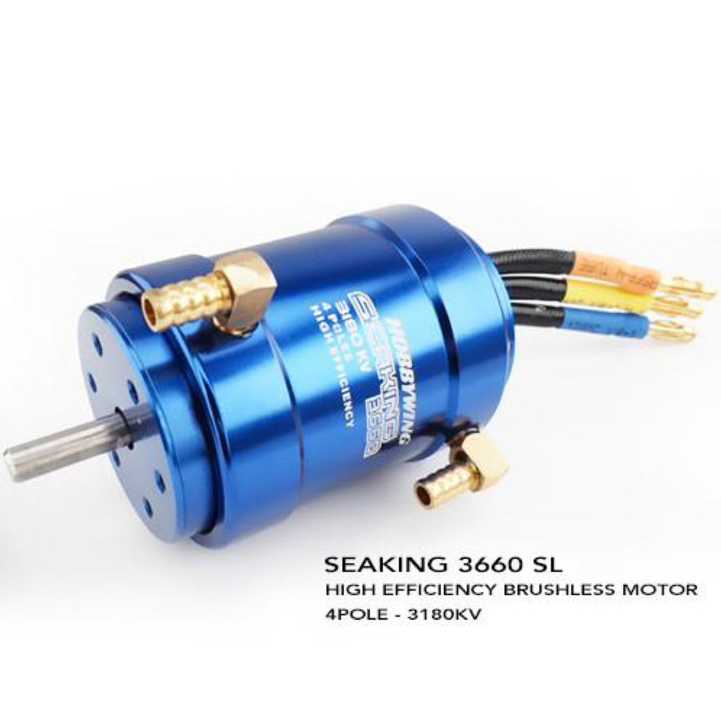 Hobbywing SEAKING 2848 10T 3900KV Motore brushless raffreddato ad acqua  90070010 - [SEK-10T-2848]